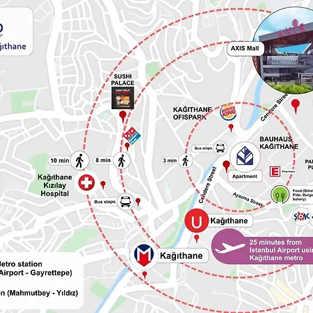 Near Airport Metro 1-bdr Wi-fipoolgym Διαμέρισμα *